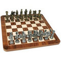 Pewter Medieval Chess Set